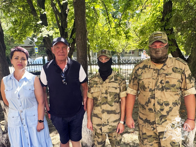 Росгвардейцы стали участниками визита актера Сергея Гармаша в Херсонскую область