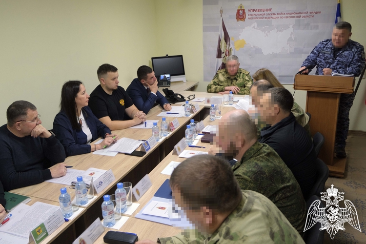 В Херсонской области состоялось заседание оперативного штаба при Управлении Росгвардии 