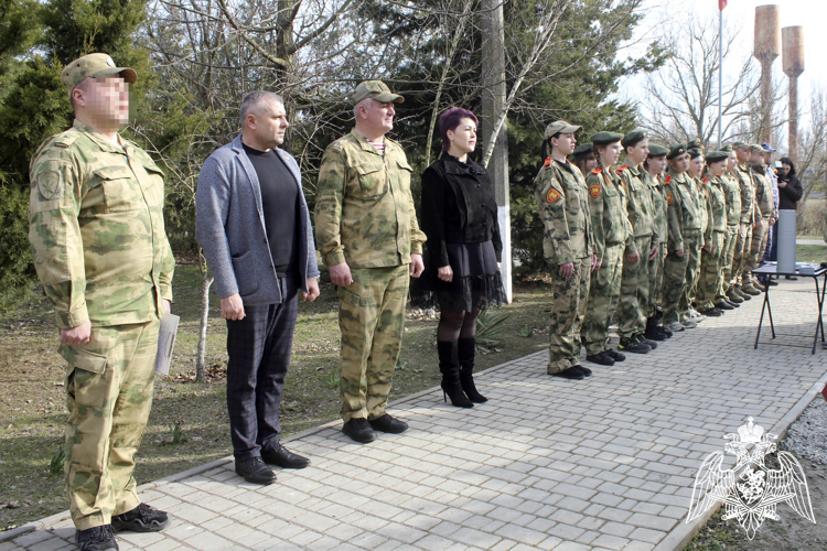 В Херсонской области росгвардейцы заложили «Капсулу памяти» для будущего поколения войск правопорядка