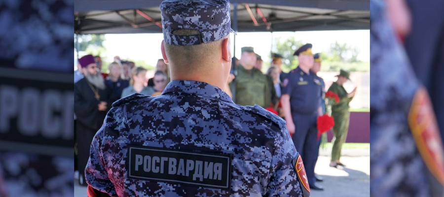 Росгвардейцы приняли участие в церемонии погребения жертв фашизма в Херсонской облас
